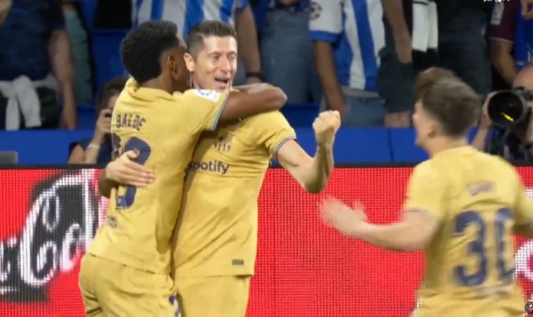 El Barça mostra contundència a Anoeta (1-4) esperonada per la brutal competència que té en atac