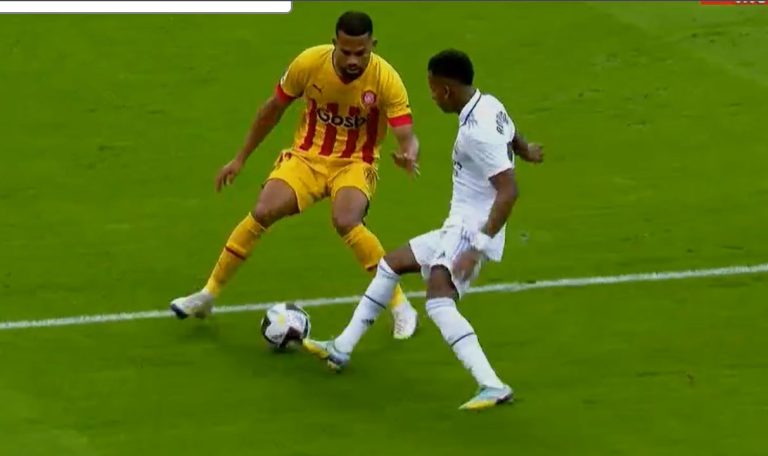 Un Girona quadribarrat treu un merescut punt (1-1) del Bernabeu