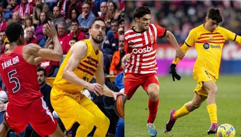 [VÍDEO] Doble estrena a Girona de la nova equipació quadribarrada del FC Barcelona