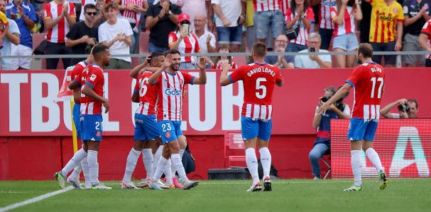 El Girona, líder provisional de primera